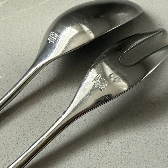 Dansk Torun Serving Fork And Spoon 18/10 Stainless Steel Contemporary Japan - Picture 4 of 5